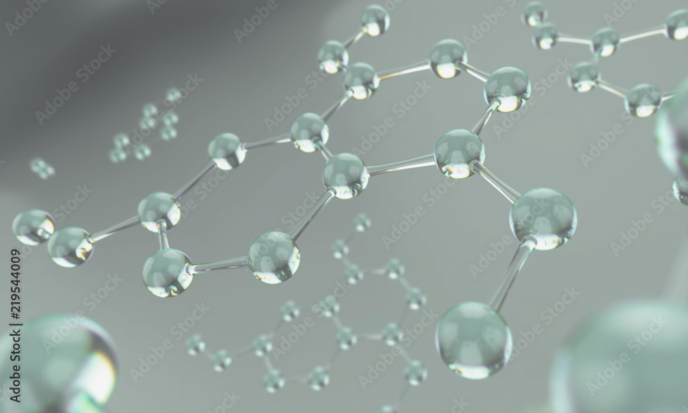 Abstract molecule model Science background 3d illustration. Abstract molecule model Science background 3d illustration.