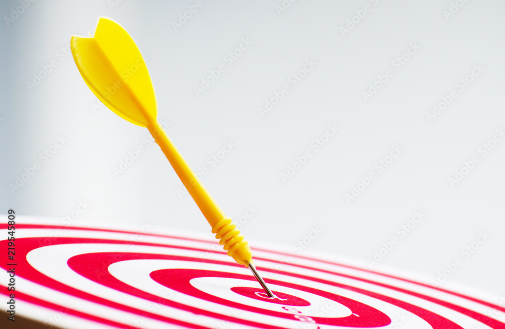 target dart pin on center 10 point dartboard Marketing concept. target dart pin on center 10 point dartboard Marketing concept.