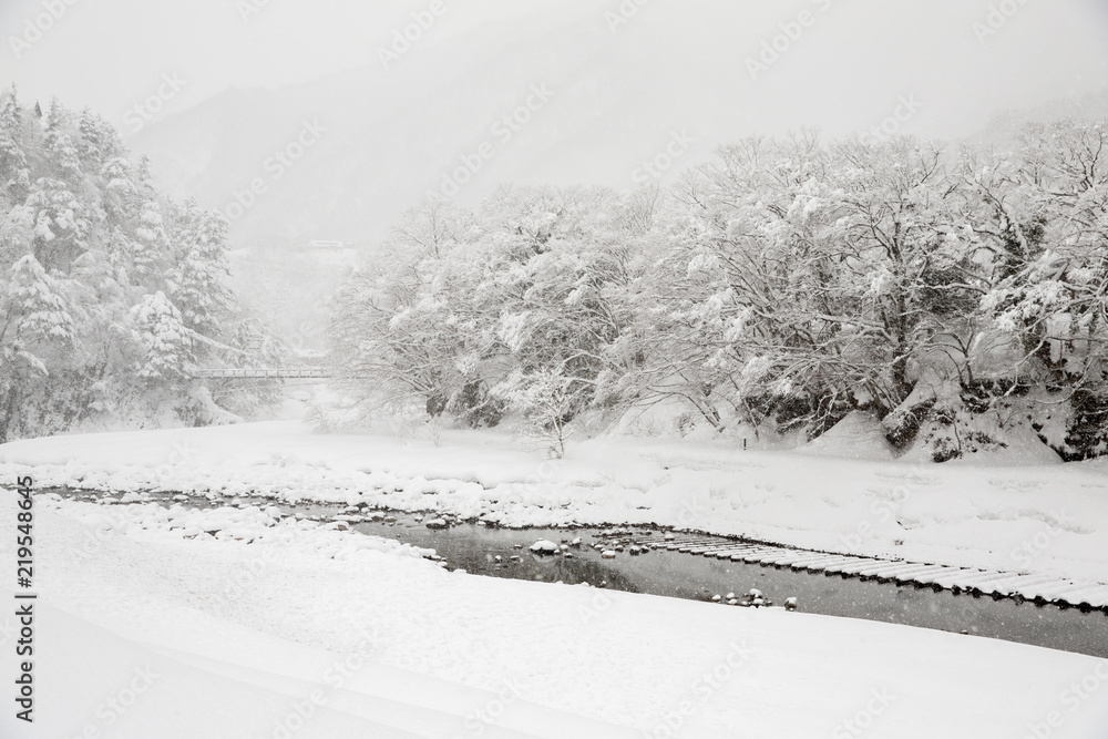 Historic Villages of Shirakawago and Gokayama StockFoto Adobe Stock