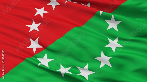 Chiriqui Provincia City Flag, Country Panama, Closeup View photo