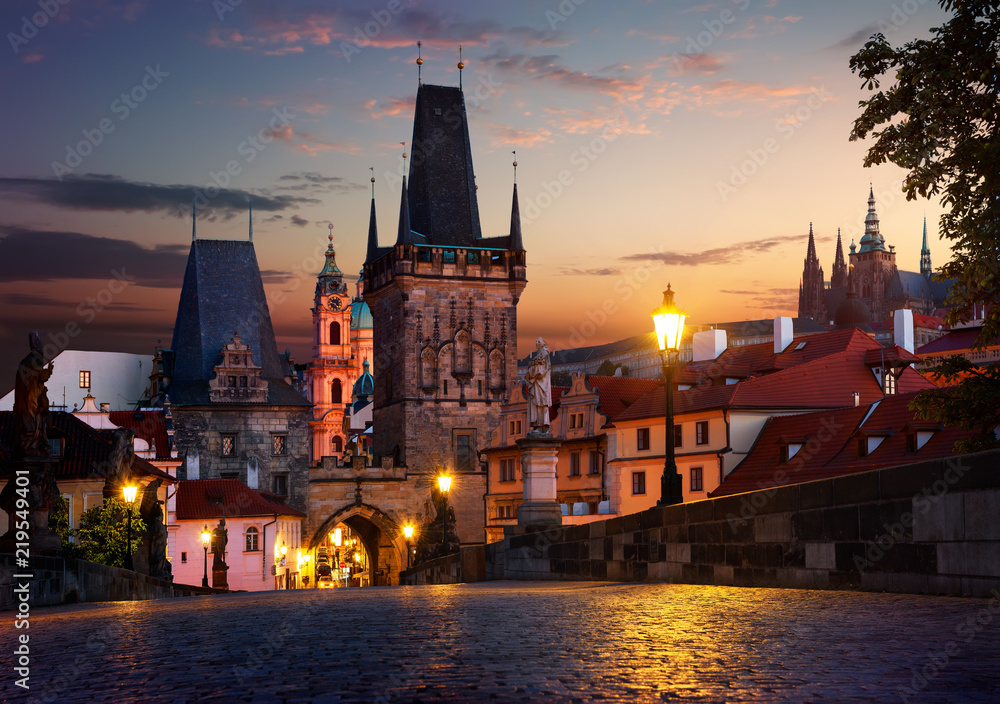Fototapeta premium Tower of the Charles Bridge
