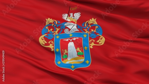 Arequipa City Flag, Country Peru, Closeup View