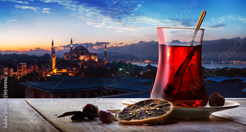 Tea and mosque