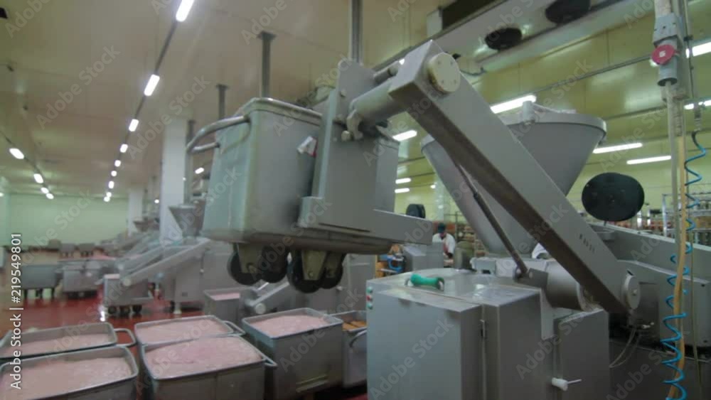 Factory for manufacturing sausages Factory for manufacturing sausages