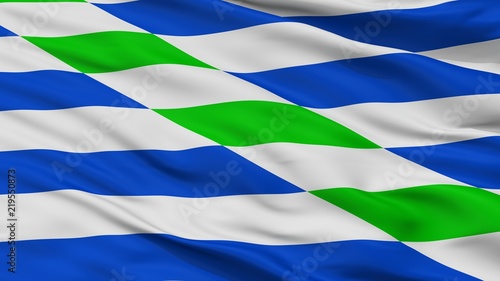 Catano City Flag, Country Puerto Rico, Closeup View photo