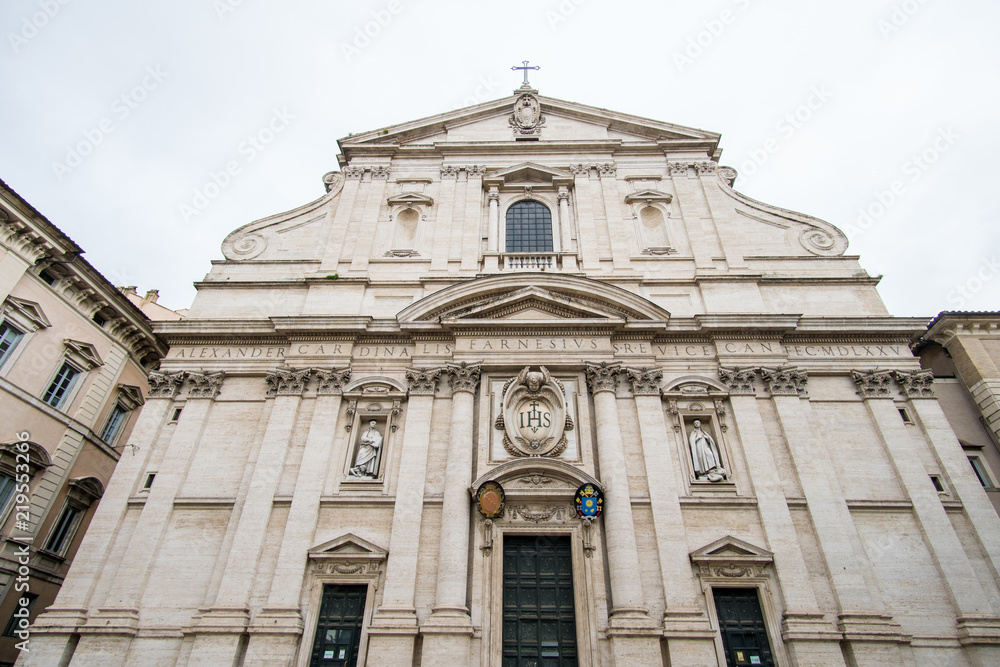 The Church of the Gesu in Rome is the main church of the Society of Jesus or Jesuits