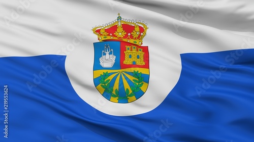 Fuenlabrada City Flag, Country Spain, Closeup View photo