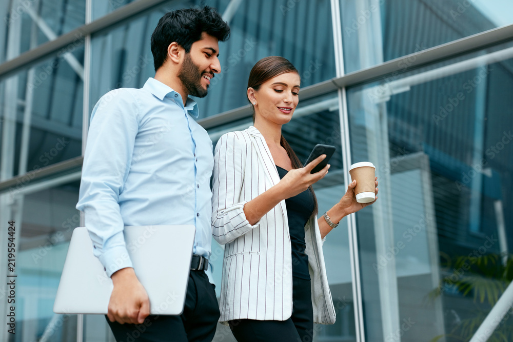 Business People Going To Work At Office