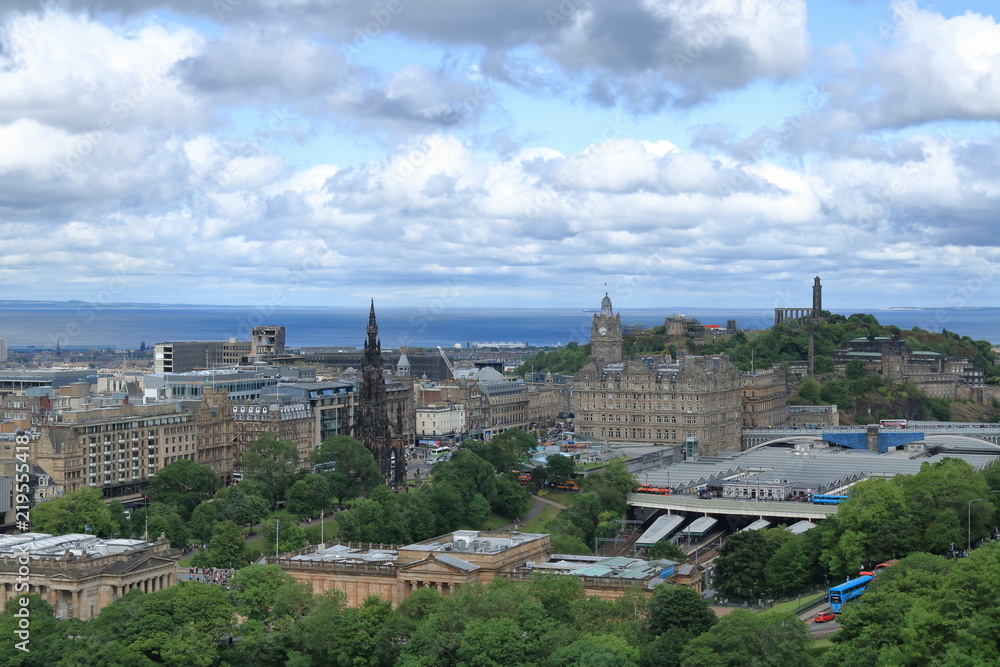 Cityscape of Edinburgh, Scotland 