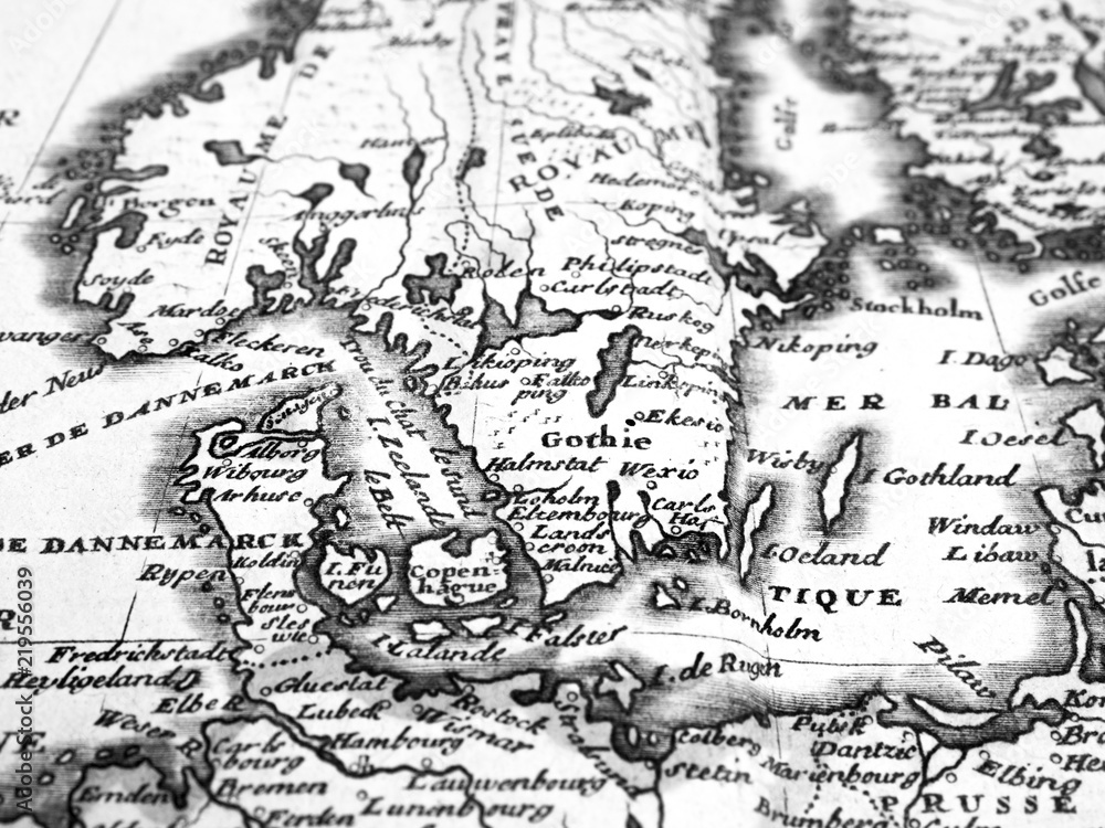 古地図　北ヨーロッパ