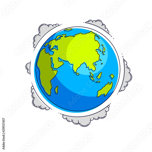 Planet earth vector illustr...