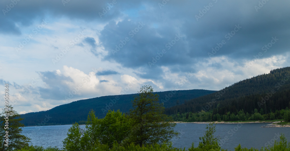 Panoramafoto Berge am Schluchsee