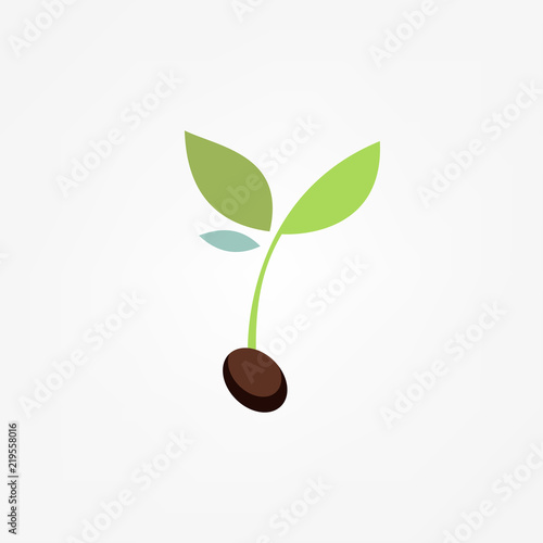 Sprout grain icon. Eco icon. Vector ilustration