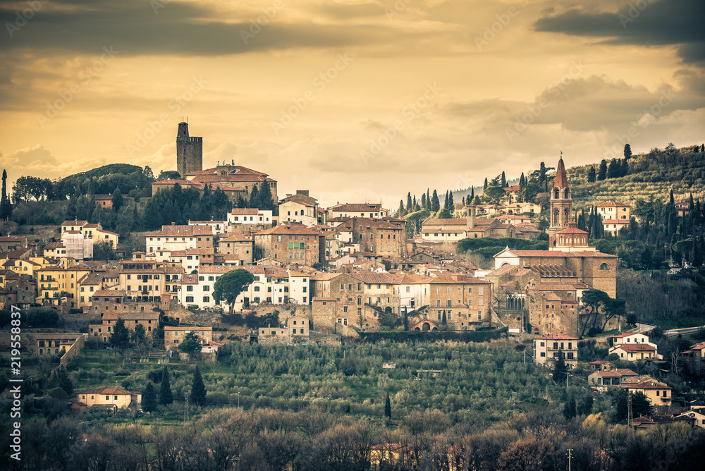 La splendida città di Castiglion Fiorentino, Toscana Italia