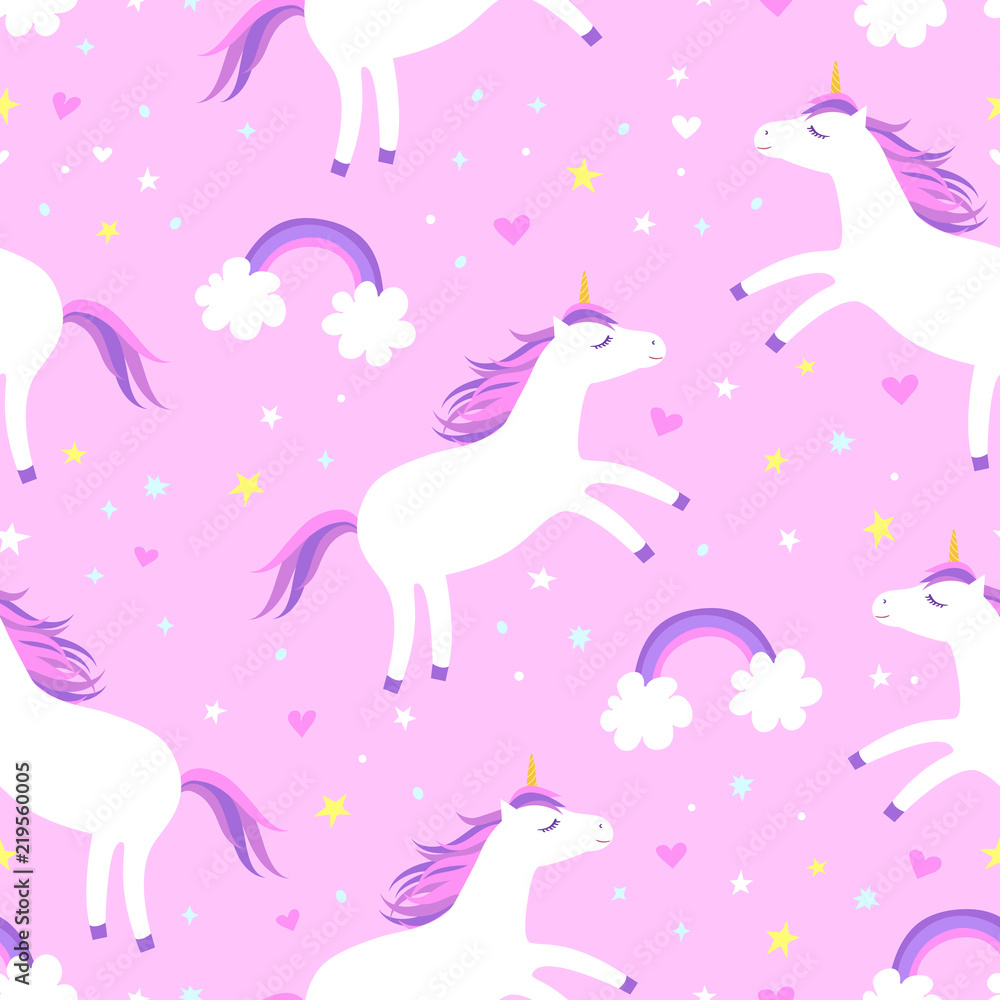 Wallpaper Decals Cute Unicorn Rainbow Cloud Star Heart Removable Stickers   Fruugo IN