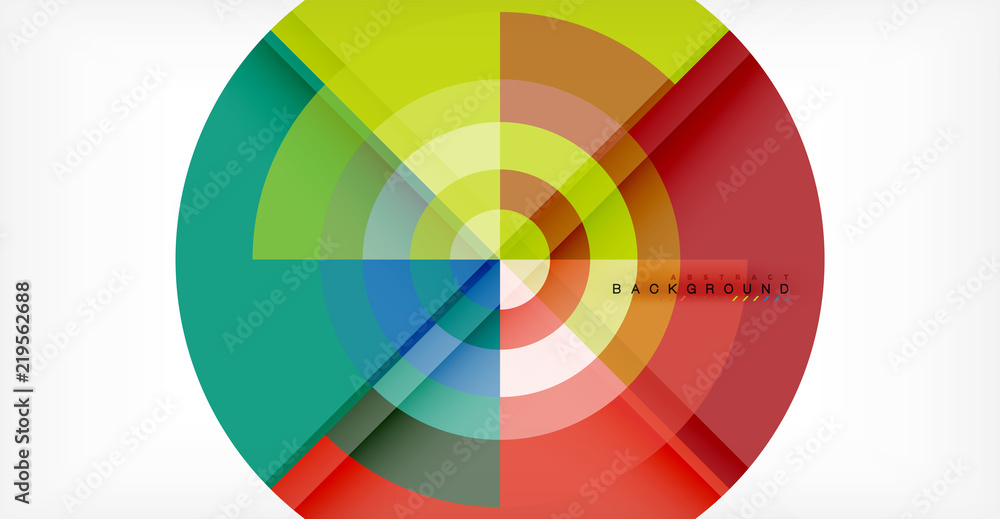 Vector circle abstract background