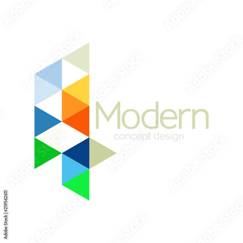 Free Download Triangle shape design abstract business logo icon design. Company logotype branding emblem idea - GFXLoad