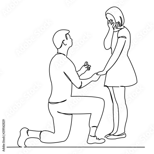 the man makes an offer