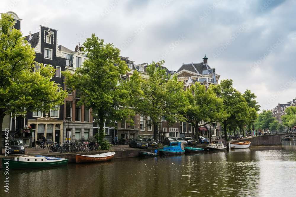 Amsterdam canal landscape