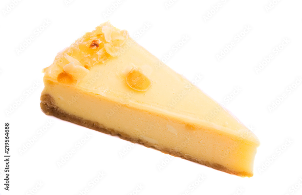 piece of cheesecake isolated piece of cheesecake isolated