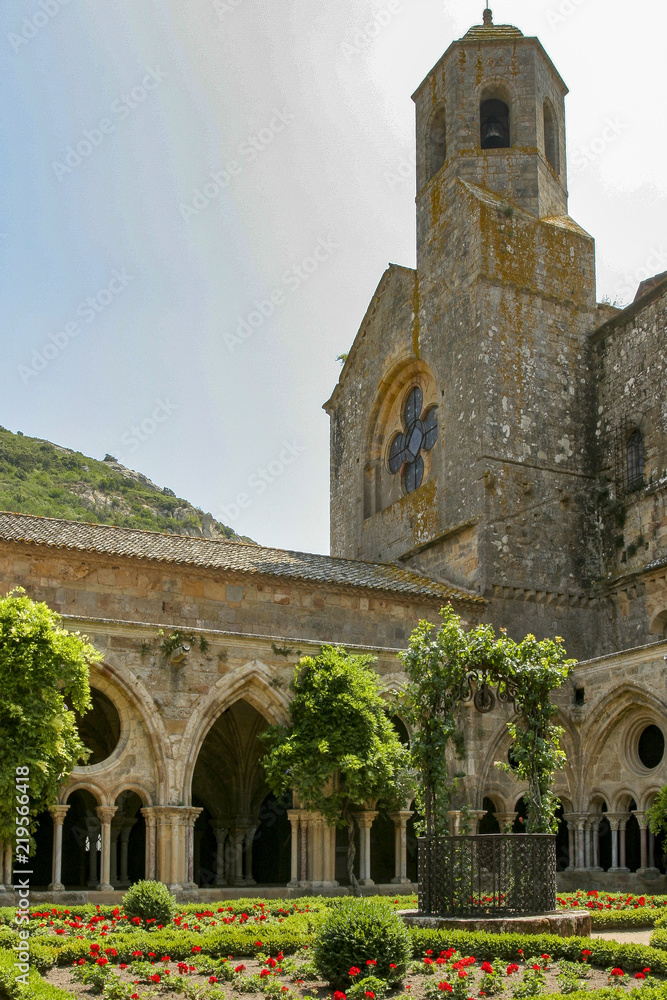 06/15/2018 Fontfroide France.Fontfroide Cistercian abbey in south of France
