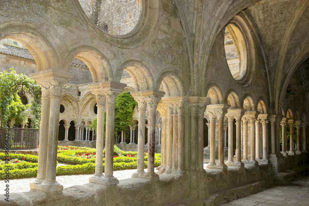 06/15/2018 Fontfroide France.Fontfroide Cistercian abbey in south of France