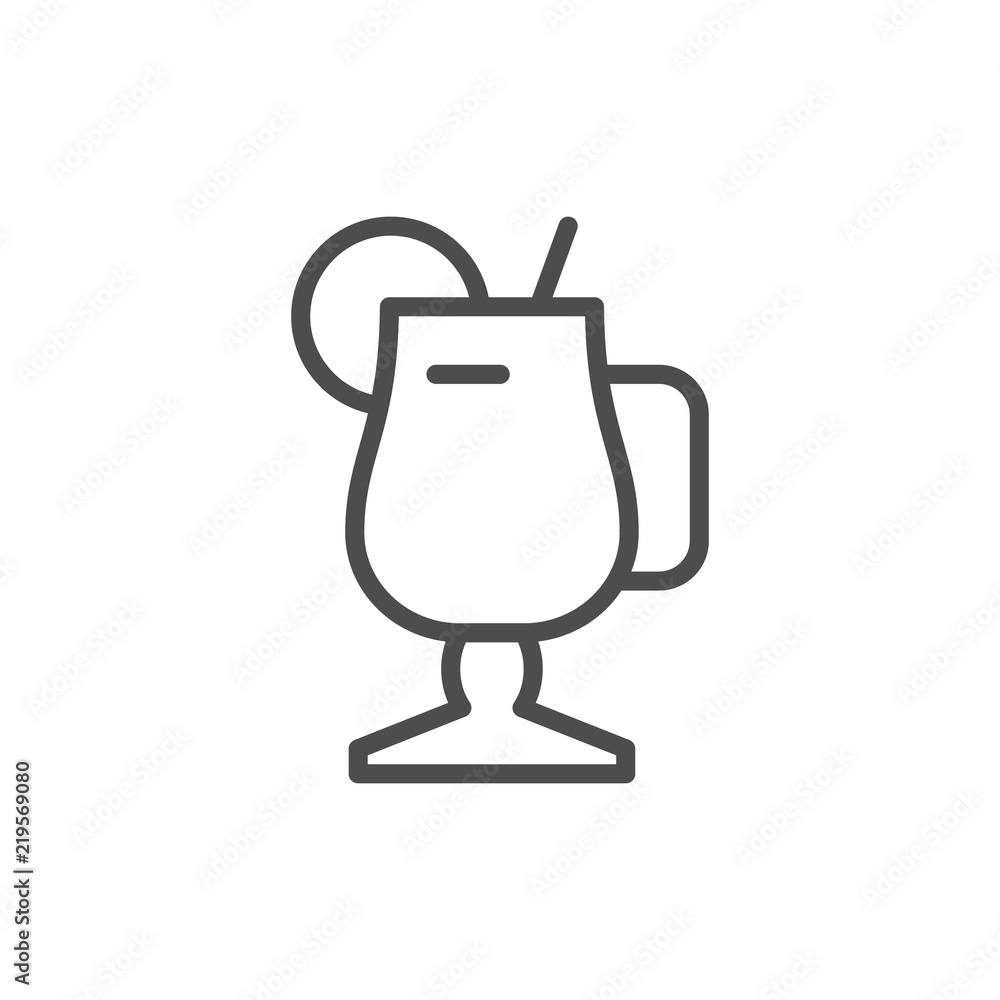 Cocktail line icon Cocktail line icon