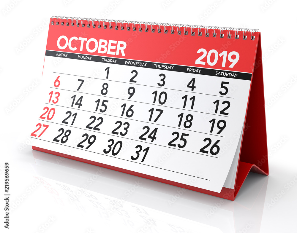October 2019 Calendar. October 2019 Calendar.