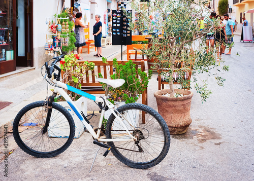 Bicycle in street of San Vito lo Capo Sicily