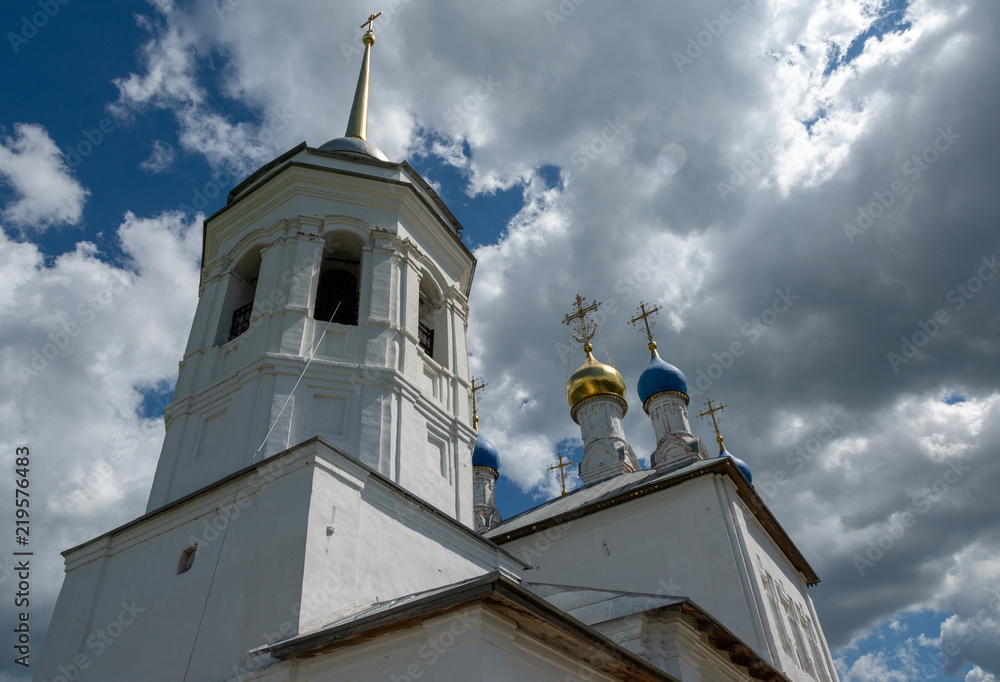 Church standing on a high and green hill Church standing on a high and green hill