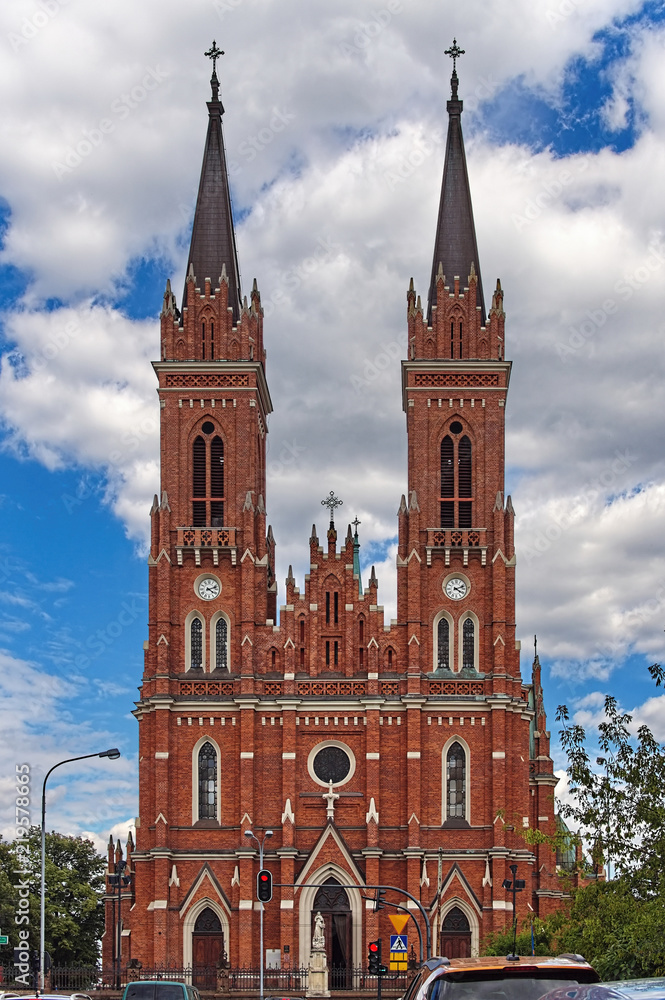 Gothic style architecture sample churh in Poland