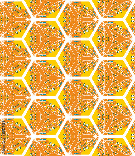 Seamless pattern with flora...