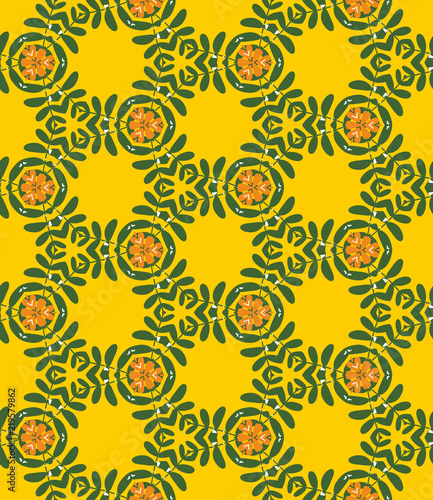 Seamless pattern with flora...