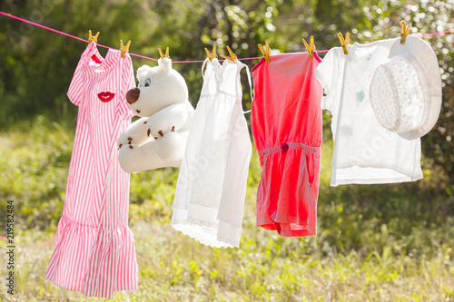 Clothes on the clothesline © olenachukhil