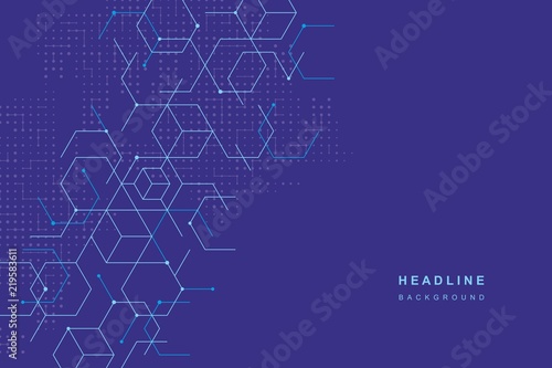 Abstract geometric technological background.