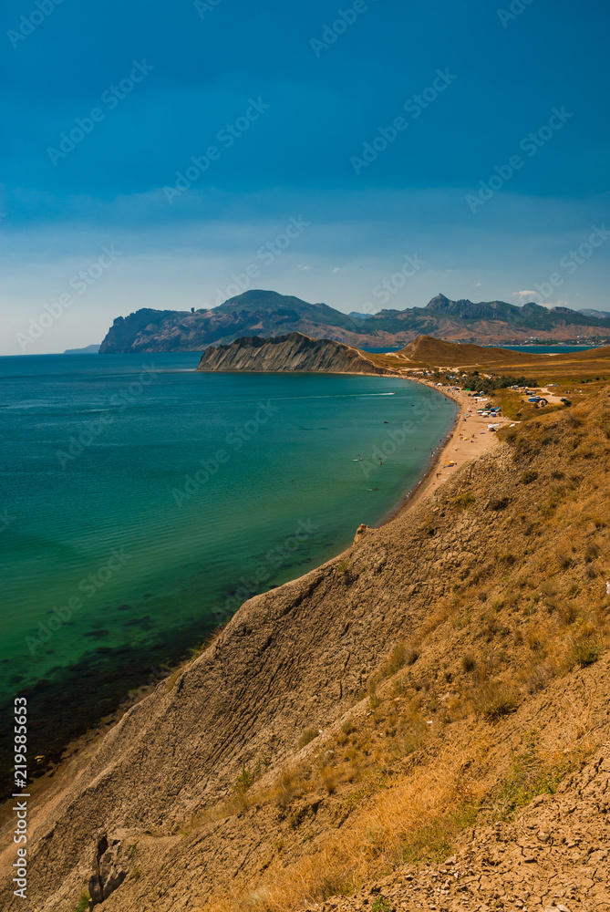 Crimea coast summer vacation sea blue landscape