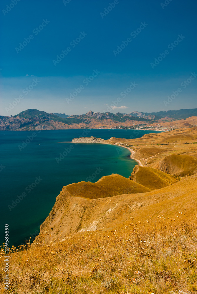 Crimea coast summer vacation sea blue landscape