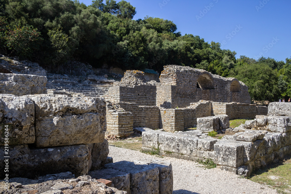 Butrint - historiac center which is protected under UNESCO as a World Heritage Site. Sarande, Albania