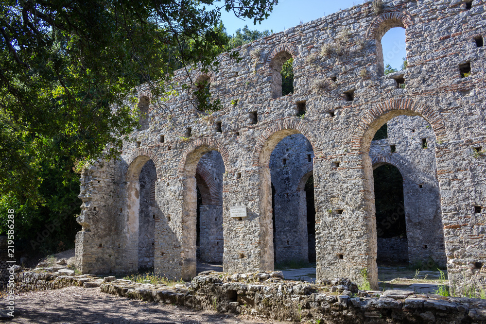 Butrint - historiac center which is protected under UNESCO as a World Heritage Site. Sarande, Albania