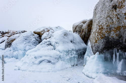 Wallpaper Mural Lake Baikal in winter Torontodigital.ca