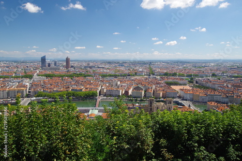 Panorama de Lyon depuis Fourvière
