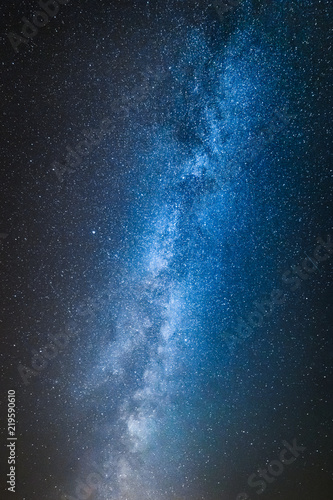 Blue and white milky way with million stars