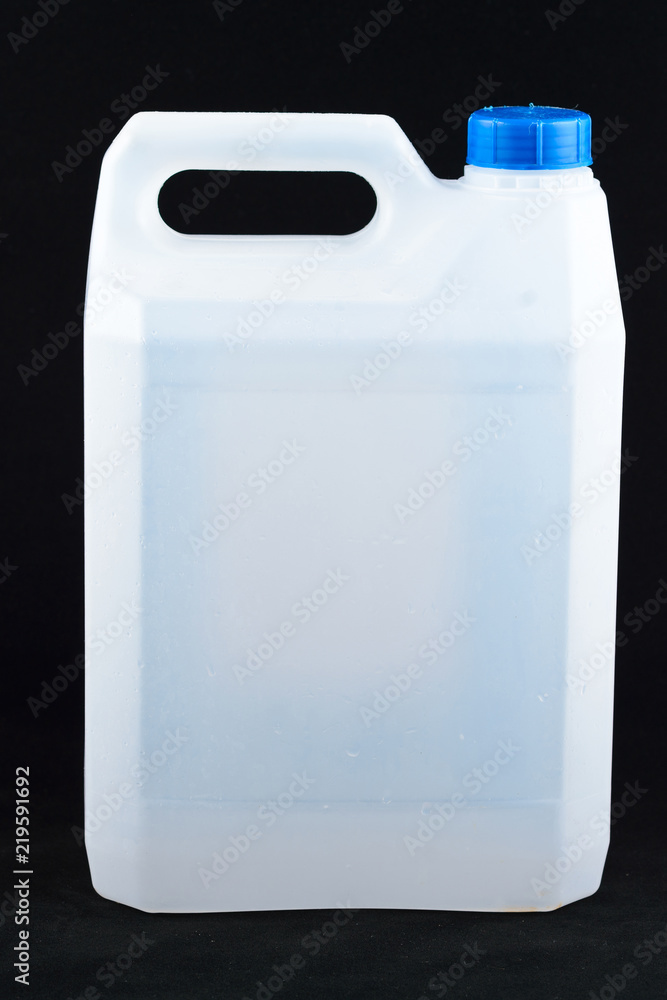 Plastic canister on white background with clipping path Plastic canister on white background with clipping path