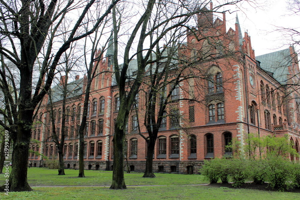 in the streets of old town riga, latvia