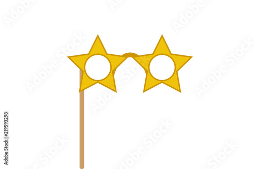 Gafas con forma de estrellas.