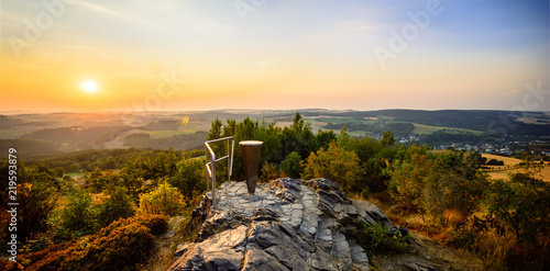 Aussichtspunkt Schwartenberg im Erzgebirge photo