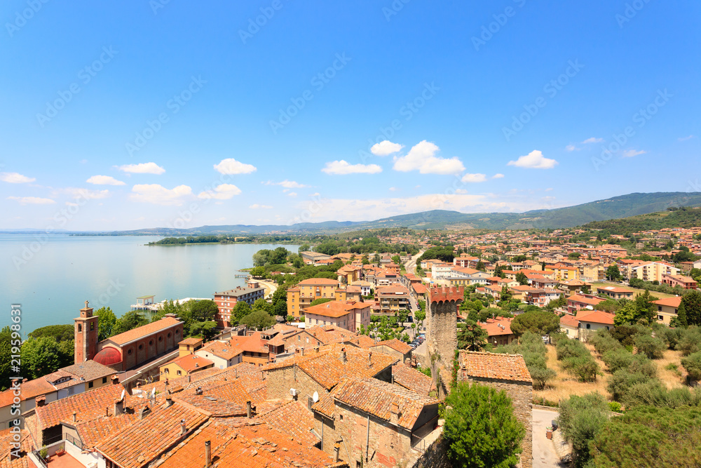 Lake Trasimeno view, Italy