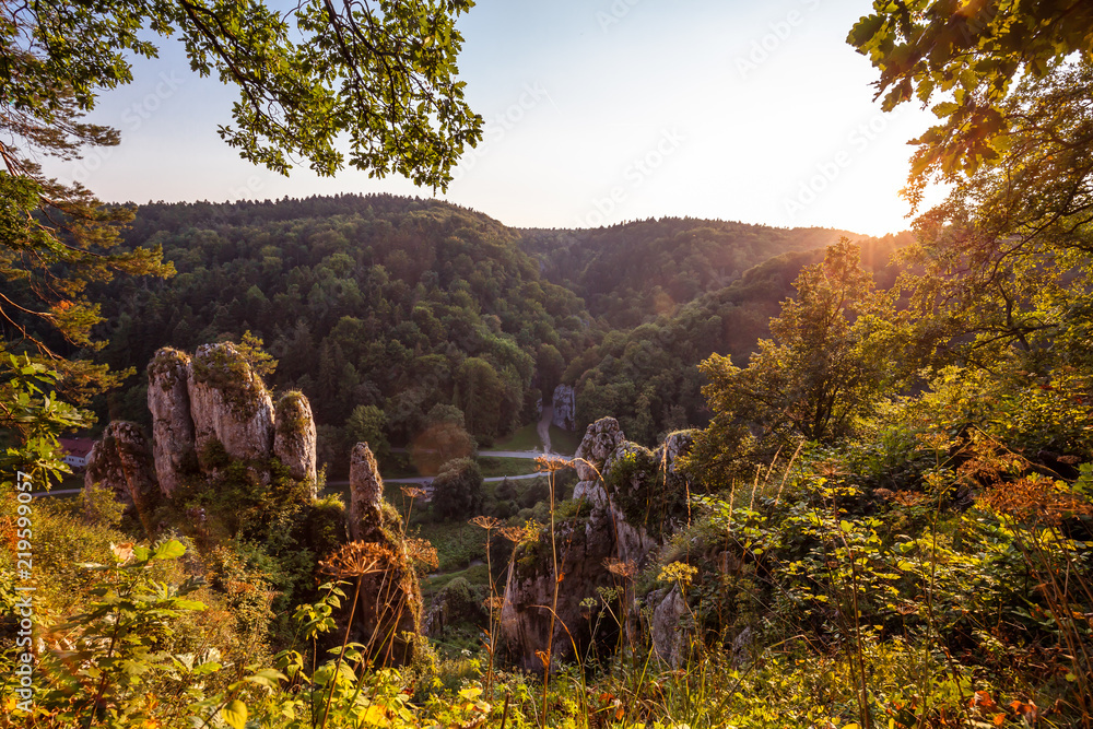 Scenic fingers rock view