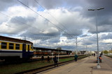 Riga Railway station on a cloudy day, lativia