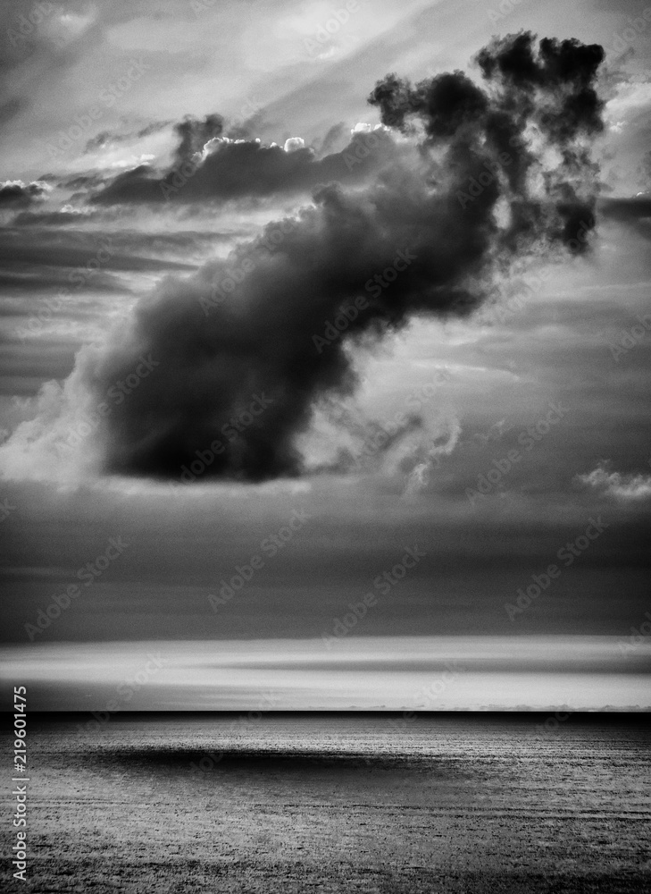 Atlantic Ocean sunset landscape Atlantic Ocean sunset landscape
